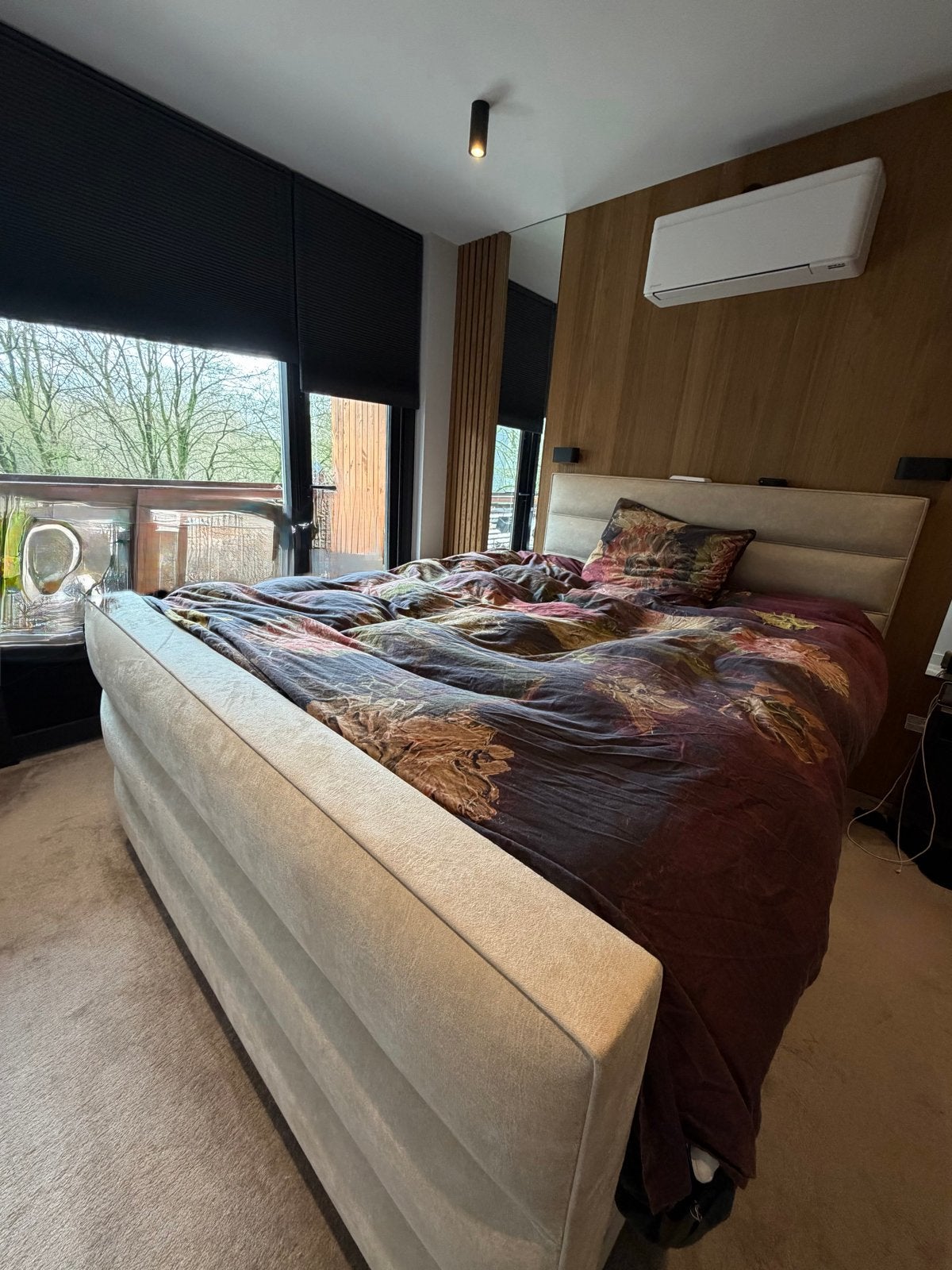 Goossens Briljant Elite Boxspring 160x200 - Zo goed als nieu, Huis en Inrichting, Slaapkamer | Boxsprings, Ophalen, Beige, Tweepersoons