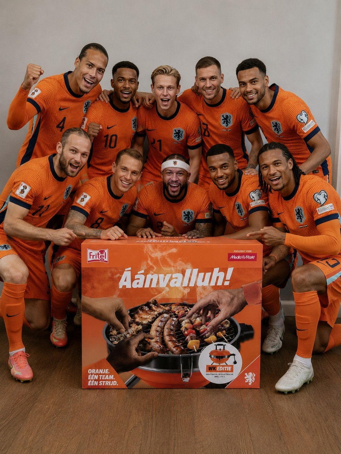 Oranje Barbecue WK editie vaderdag voetbal Nederland tuin, Ophalen of Verzenden, Nieuw