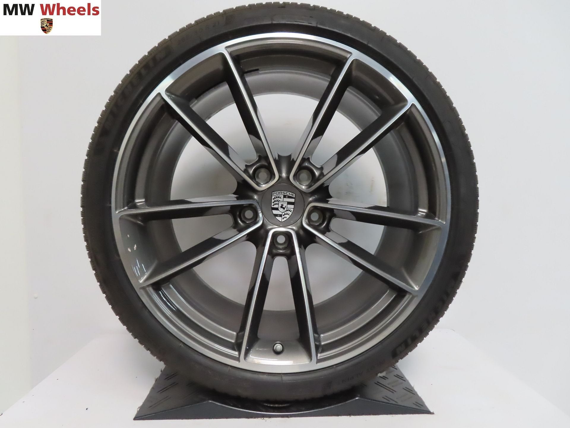 Porsche 911 992 classic 21 inch velgen Michelin winterbanden, -, -, Banden en Velgen, 20 inch