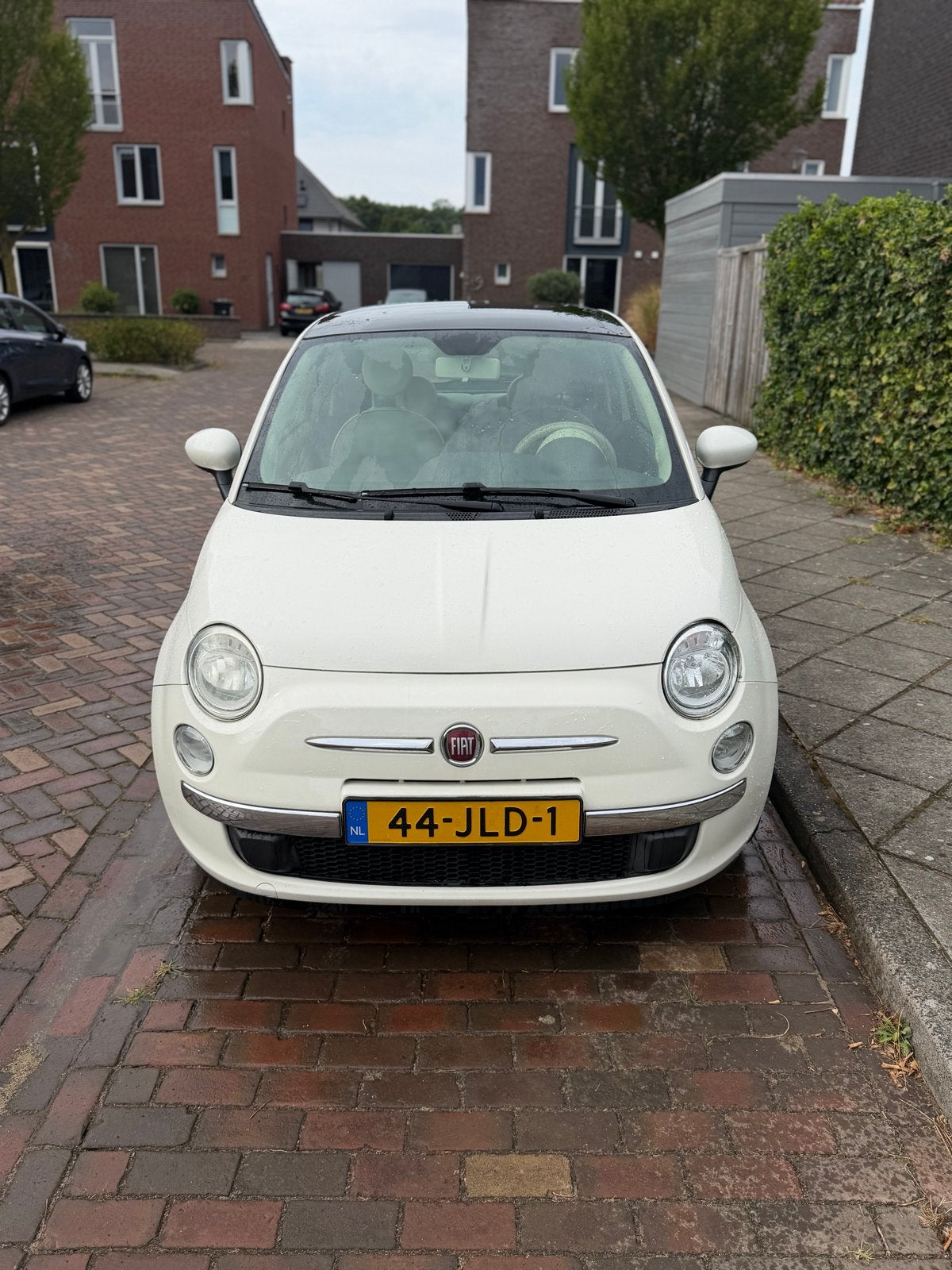 Fiat 500 1.2 C 2009 Wit, Auto's, 1242 cc, 4 cilinders, 840 kg, Wit