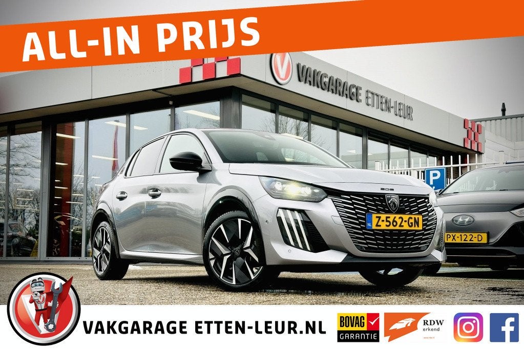 Peugeot 208 1.2 Turbo 100PK GT | CAMERA | CARPLAY + ANDROID, Voorwielaandrijving, 12 maanden, 101 pk, Gebruikt