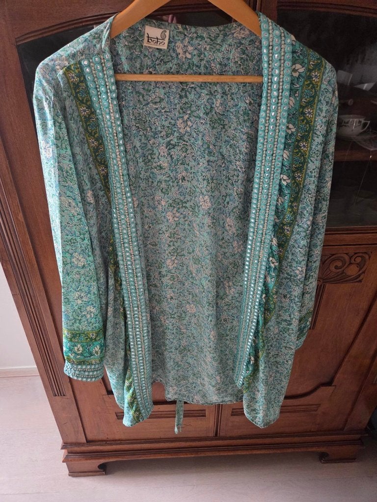 Kimono BoHoo stijl (ibiza), Maat 38/40 (M), Overige kleuren, Verzenden, Onbekend