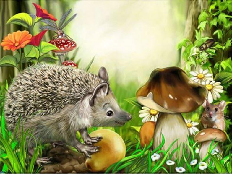 Pakket 5 J - 5 Dieren Diamond Paintings - Nieuw & compleet, Ophalen, Nieuw, Dieren, Knutselwerk