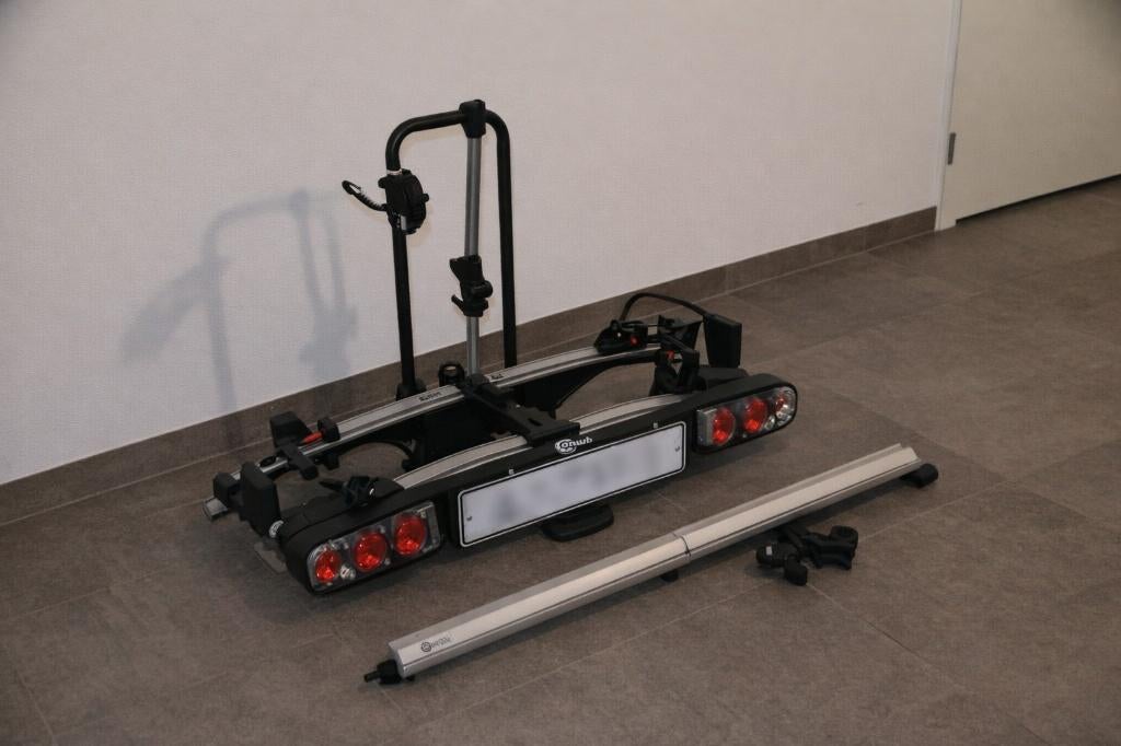 ANWB Touring Flex II inklapbare fietsendrager, Auto diversen, Fietsendragers, Gebruikt, Ophalen of Verzenden, 2 fietsen, Trekhaakdrager