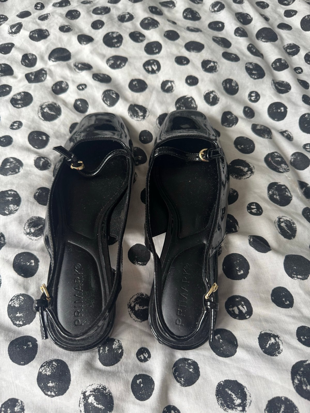 Zwarte lakleren ballerina's van Primark, Ophalen of Verzenden, Zo goed als nieuw, Zwart, Ballerina's