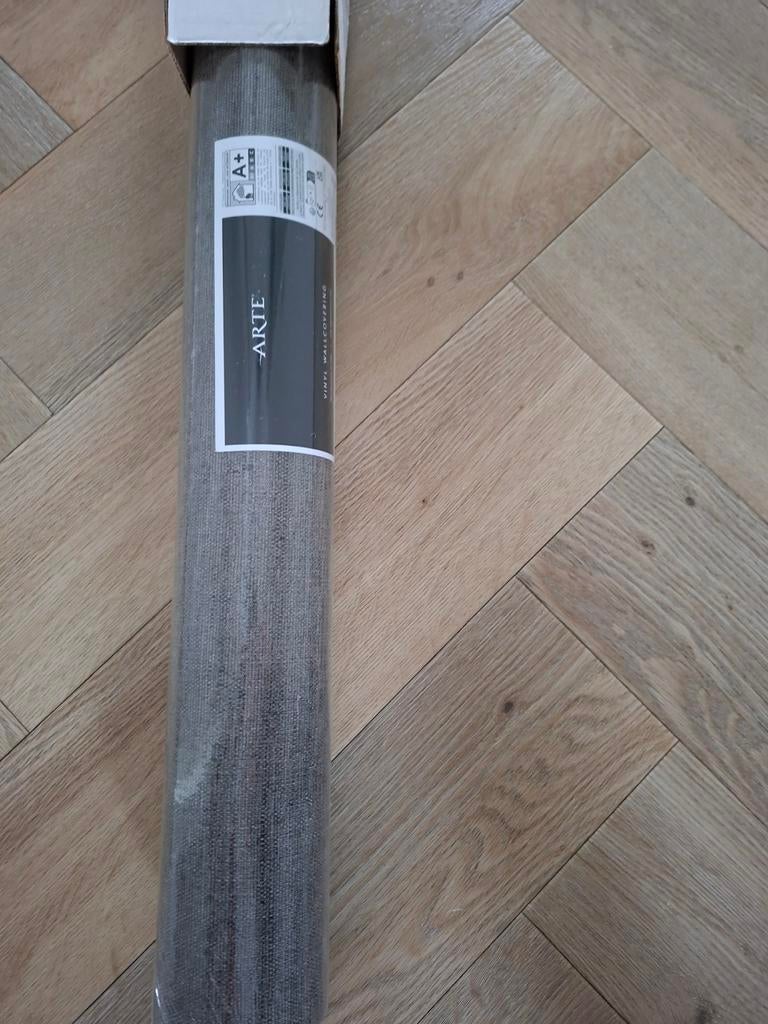 Arte Behang 1 rol van 1 meter breed lino lignes grijs, Ophalen, Minder dan 10 m², Grijs, Arte Behang
