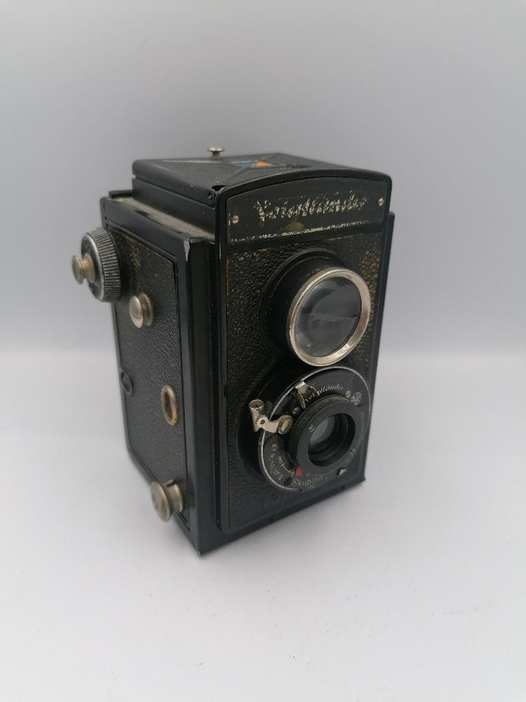 Vintage "TLR" Voigtlander Brillant analog MF camera, Ophalen of Verzenden, Compact, Overige Merken