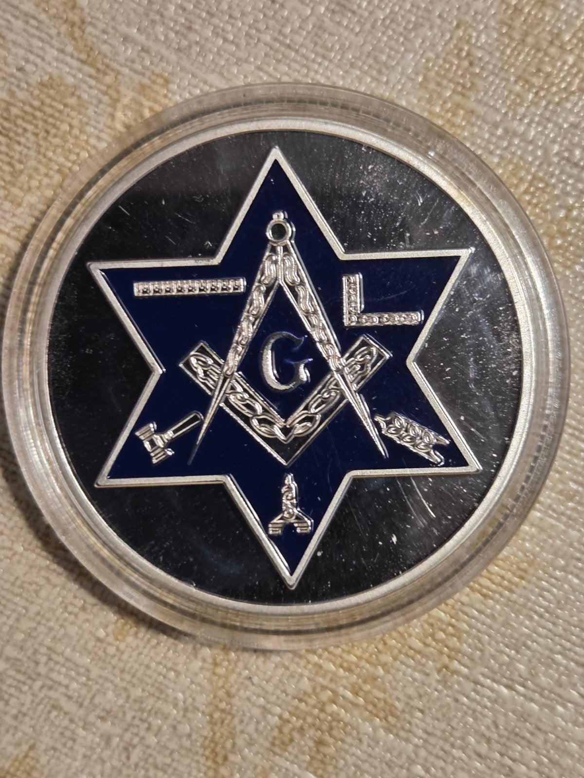 Vrijmetselaars Munt / Medaille - Ster van David, Verzamelen, Ophalen of Verzenden, Nieuw