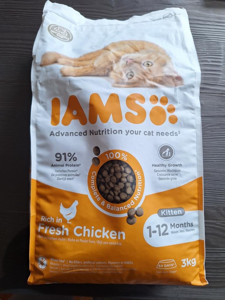 Iams kitten brokken 3 kg, Ophalen, Kat