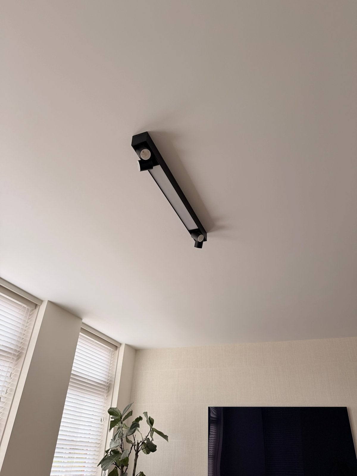 Centris 4-lichts plafondlamp - Zwart, modern design, Modern, Verstelbaar, Zwart, Plafondspot