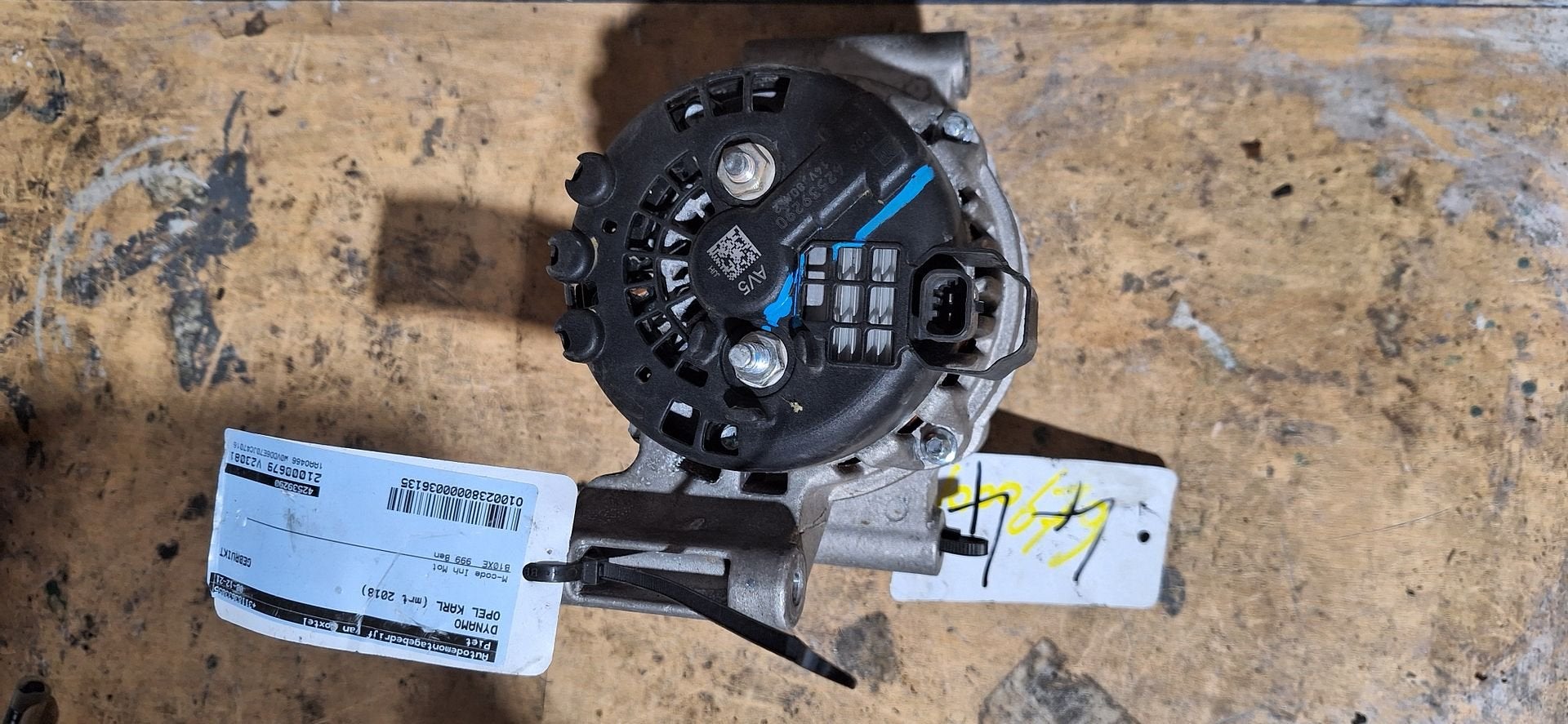 Originele Dynamo Opel Karl 1.0 B10XE 80A 42539230 Bosch, Gebruikt, -, -, Opel