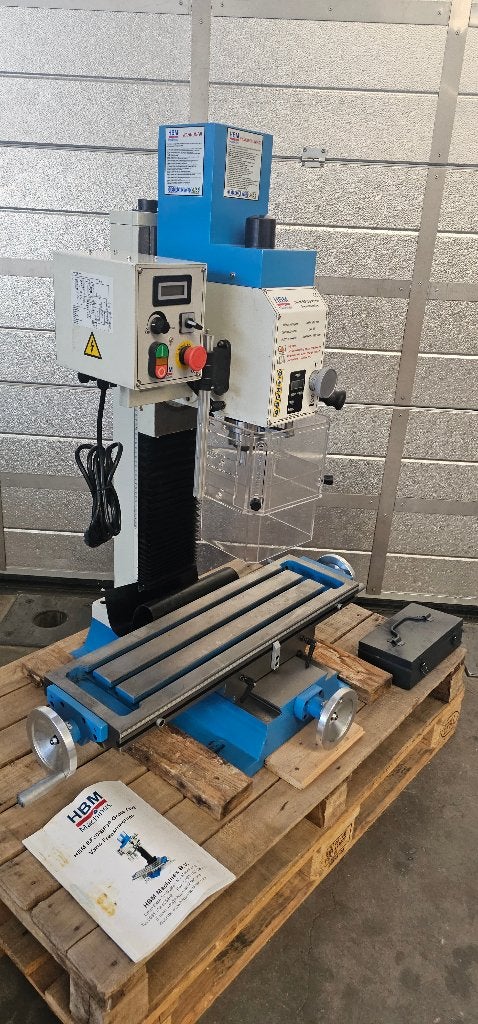 HBM BF 30 Freesmachine met Grote Tafel - 230 Volt - 1100 W.