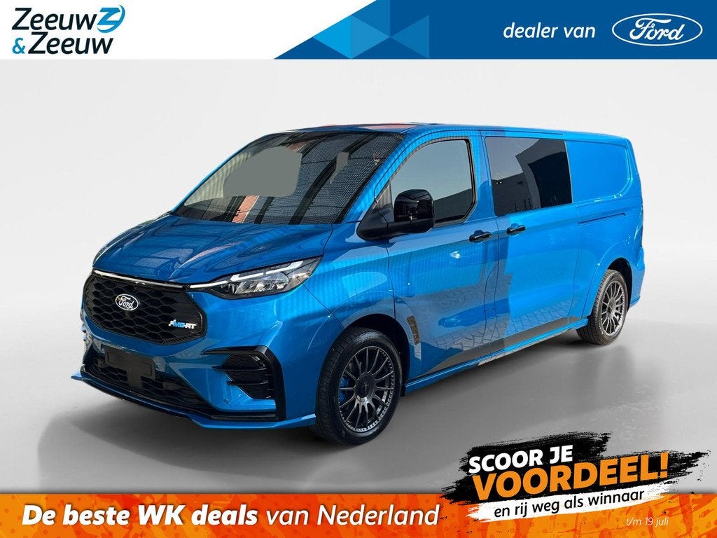 Ford E-Transit Custom 320 L2H1 MS/RT 71 kWh Dubbele Cabine 2, Auto's, Bestelauto's, Bedrijf, Te koop, ABS, Achteruitrijcamera