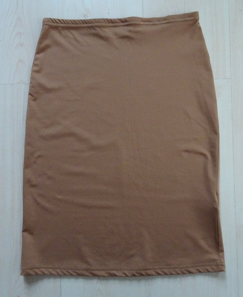 STRETCH ROK VAN PAISLEY MAAT S, Kleding | Dames, Rokken, Bruin, Ophalen of Verzenden, Zo goed als nieuw, Knielengte