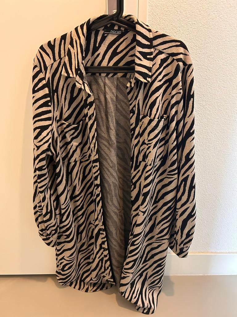 Norah Zebra Print Blouse/vest - Maat 46, Ophalen of Verzenden, Zo goed als nieuw, Maat 46/48 (XL) of groter, Zwart