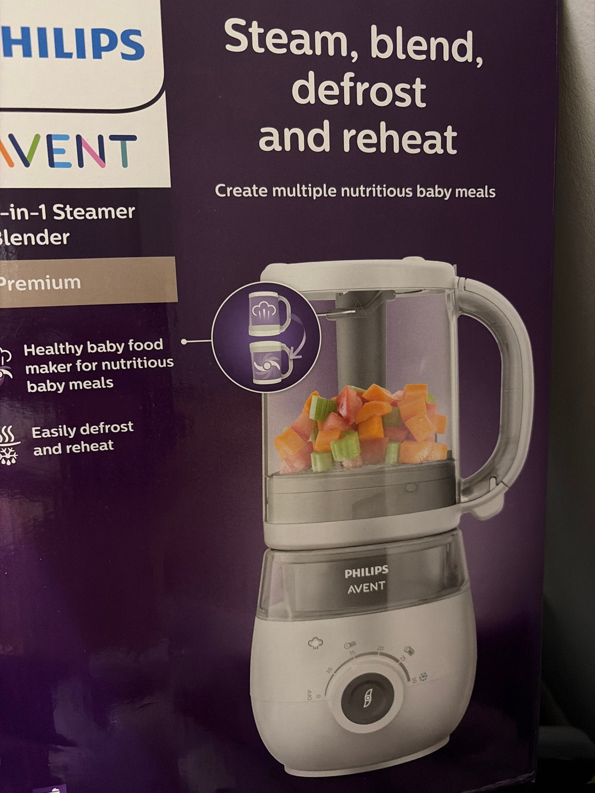 Philips Avent 4-in-1 Babyvoedingmaker Stomer Blender, Ophalen, Nieuw, Philips Avent, Babyvoedingmaker