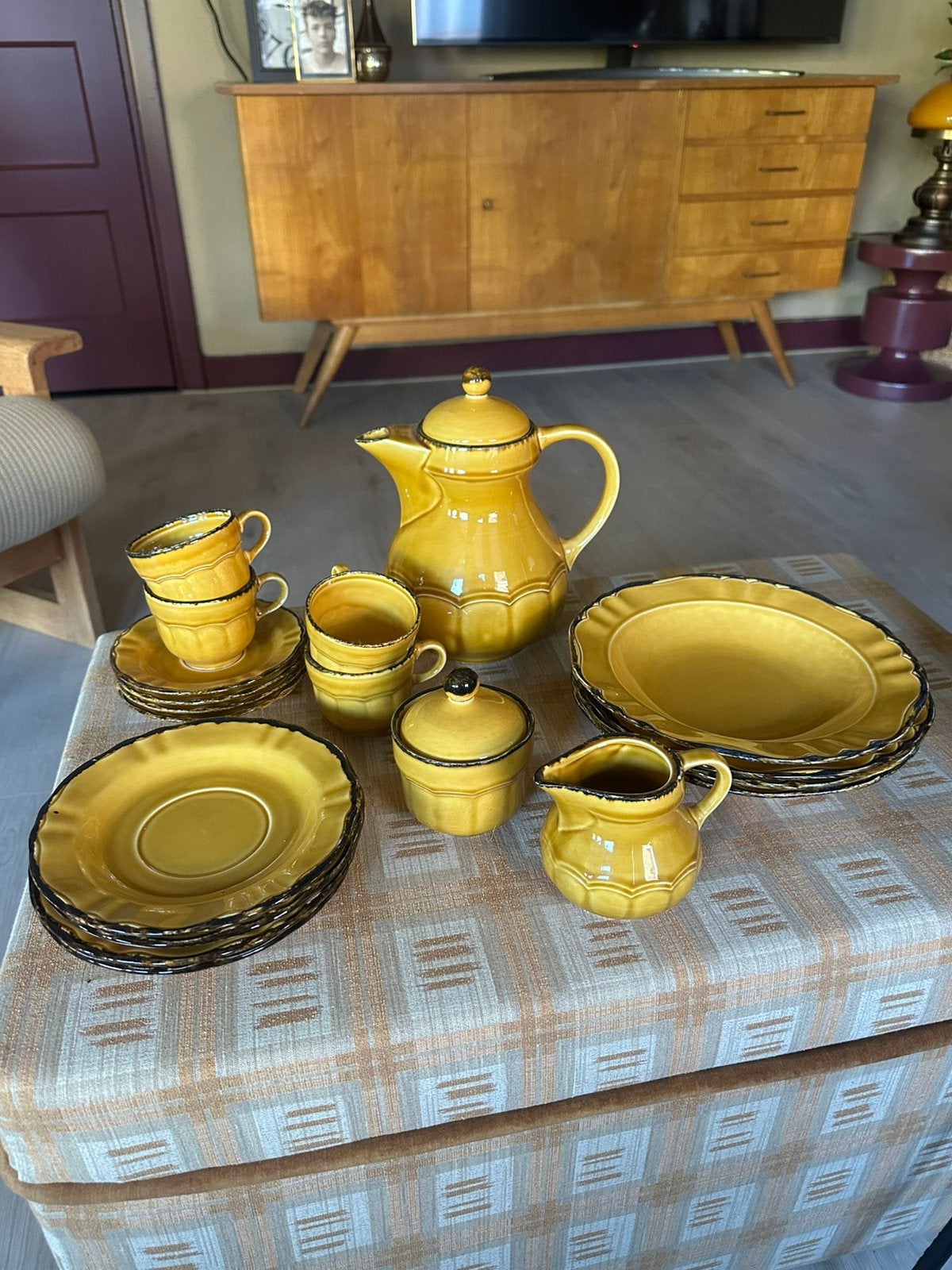 Vintage servies, Ophalen