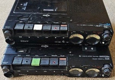 Sony TC-D5M en TC-D5 cassetterecorder - Vintage Audio, Audio, Tv en Foto, Cassettedecks, Ophalen of Verzenden, Enkel, Sony, Tape counter