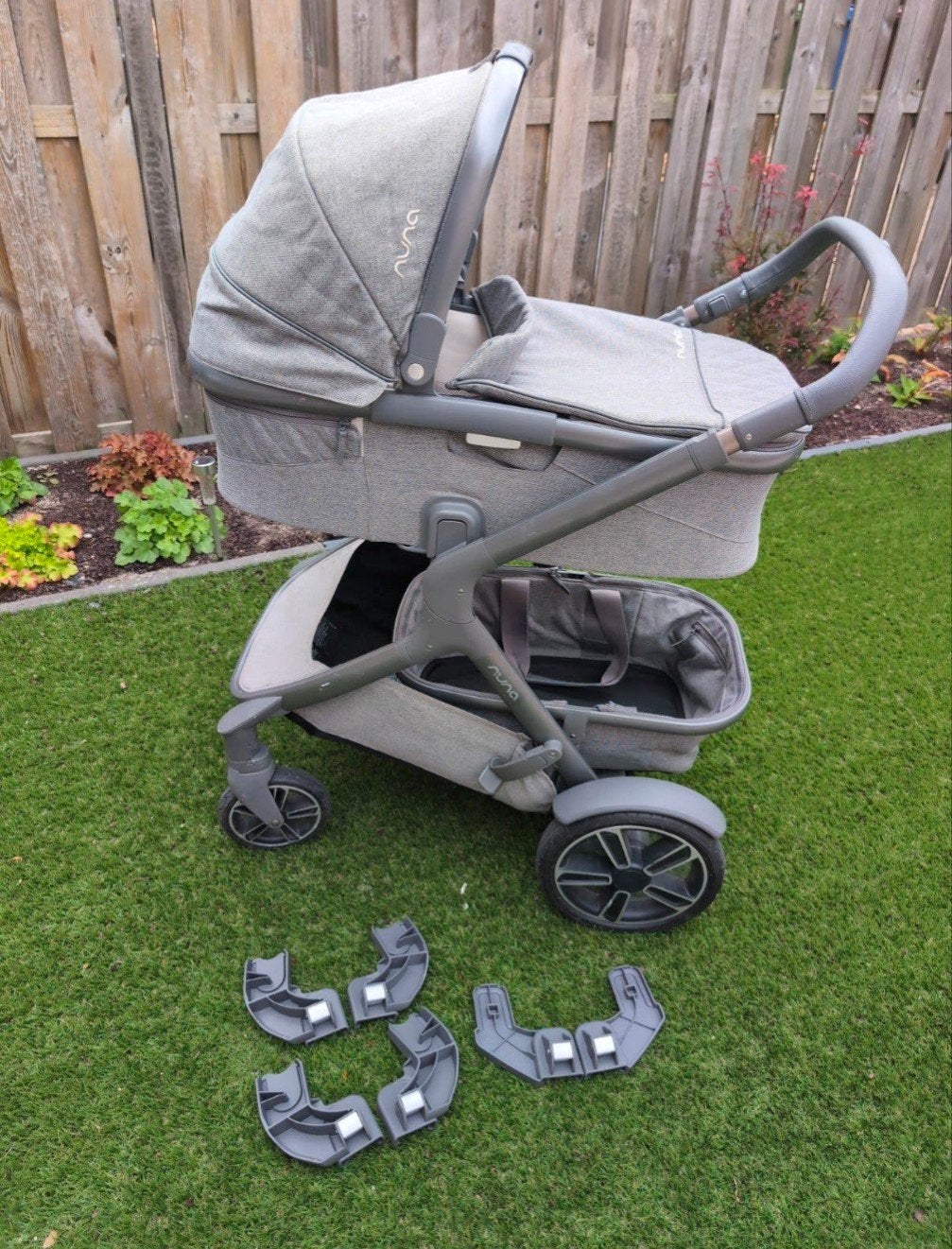 Nuna Demi Grow kinderwagen met reiswieg en accessoires, Ophalen, Gebruikt, Combiwagen, Overige merken