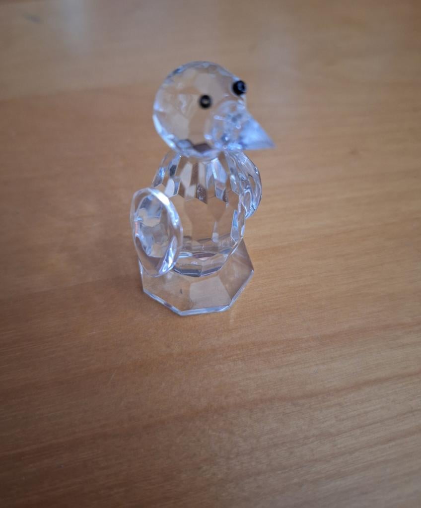 Glazen punguin - Zo goed als nieuw, Ophalen of Verzenden, Zo goed als nieuw, Hond of Kat, Beeldje of Figuurtje
