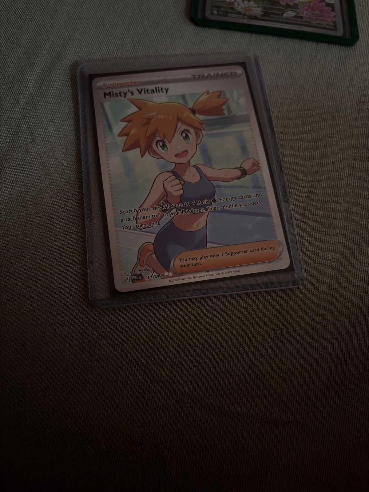 Misty's Vitality Full Art Trainer Kaart Pokémon TCG, Hobby en Vrije tijd, Verzamelkaartspellen | Pokémon, Ophalen, Zo goed als nieuw