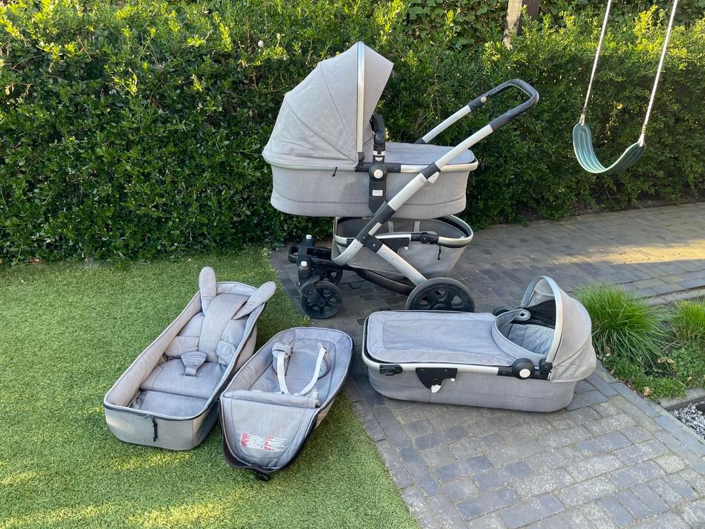 Joolz Geo² Duo/Tweeling Kinderwagen 2 ligbakken + 2 zitdelen, Gebruikt, Combiwagen, Verstelbare duwstang, Ophalen