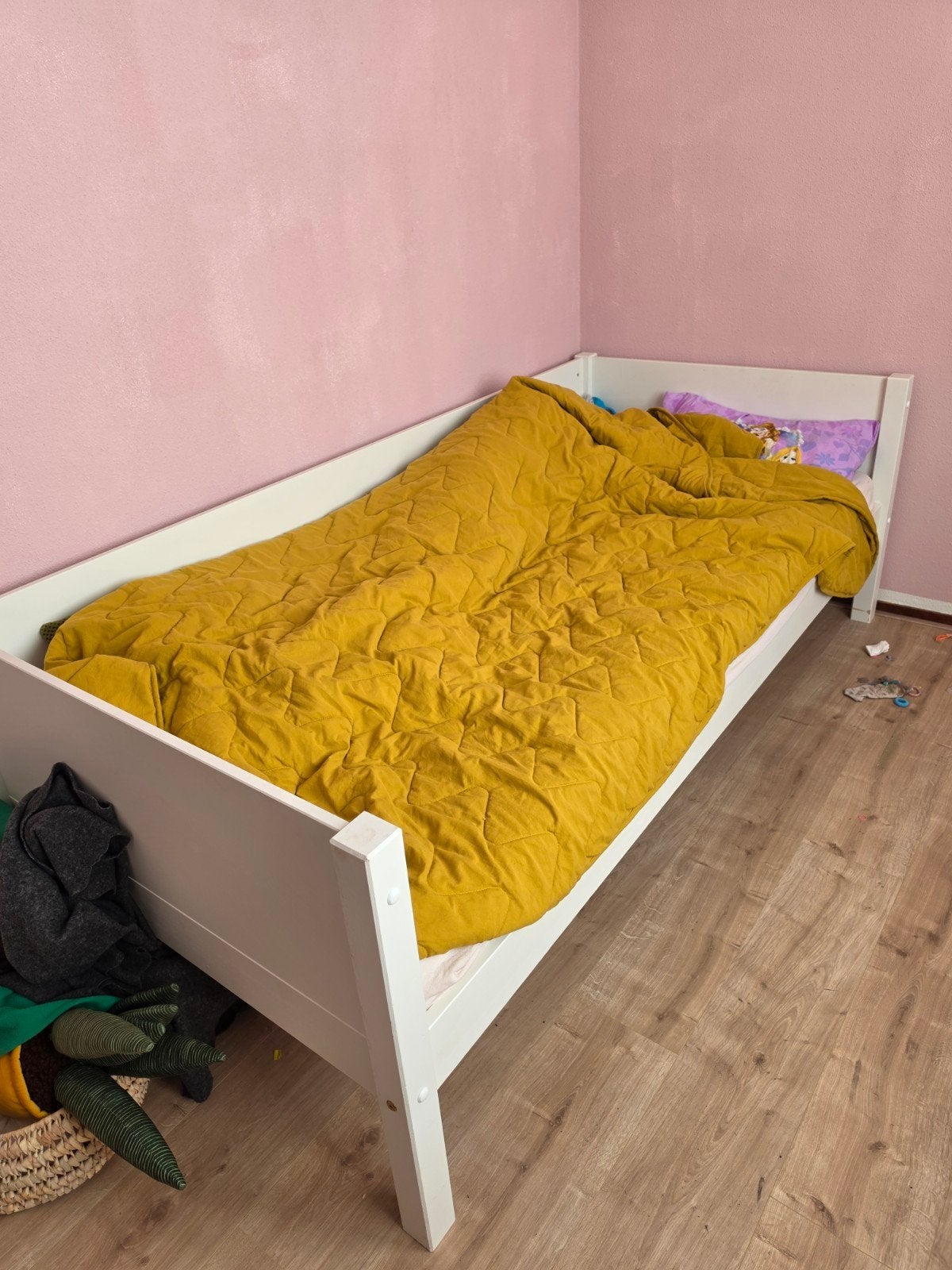 Eenpersoonsbed wit - Zo goed als nieuw, Ophalen, 90 cm, Eenpersoons, Zo goed als nieuw