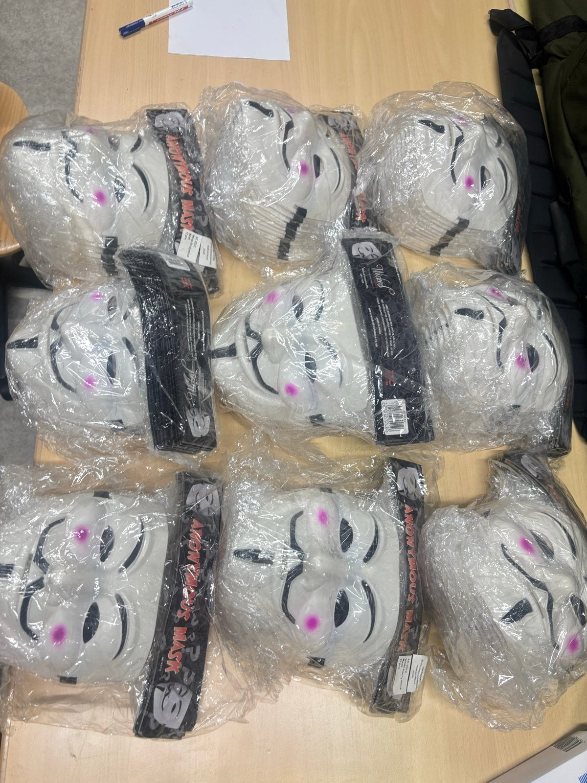 V for Vendetta maskers  130 stuks, Ophalen, Nieuw, Feestartikel, Halloween of Griezel