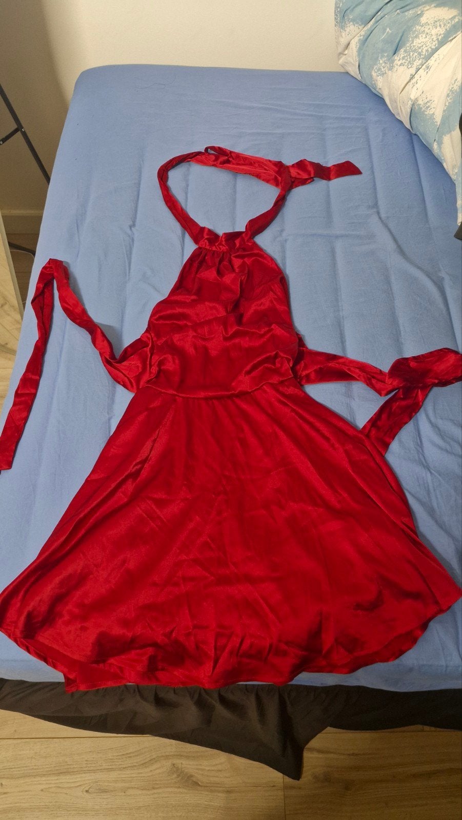 Rode Halter Jurk Maat XS, Nieuw, Ophalen of Verzenden, Maat 34 (XS) of kleiner, Boven de knie