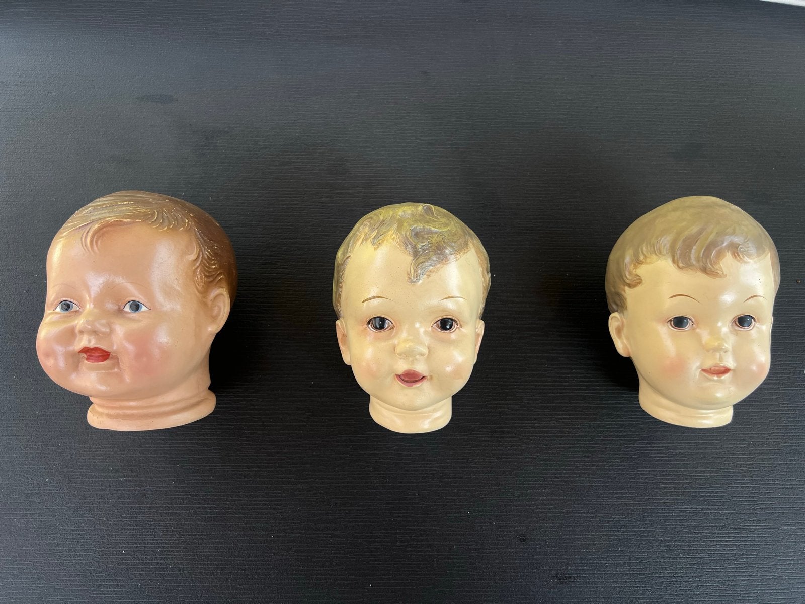 Brocante/antieke/vintage kinderhoofdjes van porselein, Ophalen of Verzenden, Zo goed als nieuw, Babypop