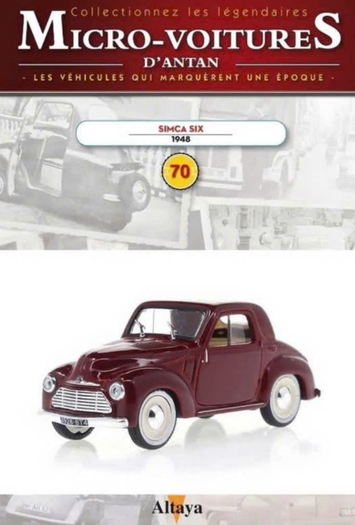 Simca 6 1948 SERIE MICRO voitures schaal 1/43 # 70, Verzenden, Nieuw, Auto, Overige merken