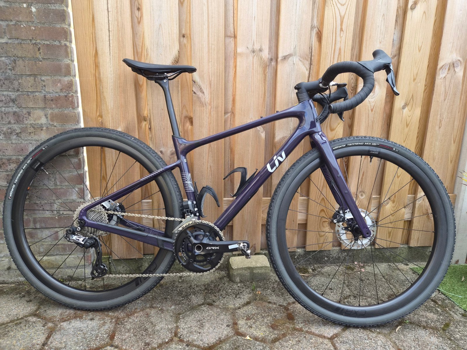 Te koop: Purple Liv Devote Advanced 2 Gravelbike - Maat S, Fietsen en Brommers, Ophalen, 28 inch, Giant, Zo goed als nieuw