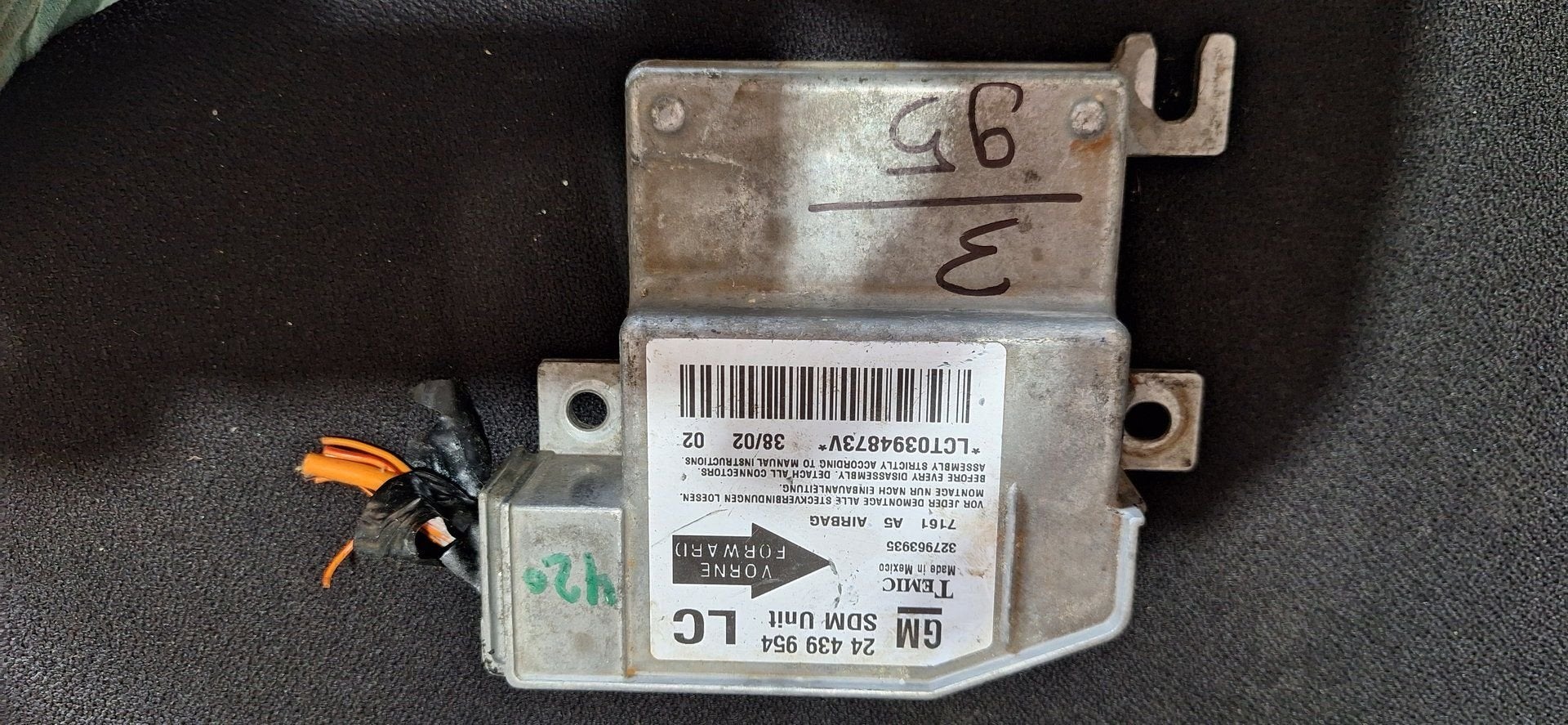 Originele Airbag Stuurmodule Computer Opel Corsa C Meriva A, Gebruikt, -, -, Opel
