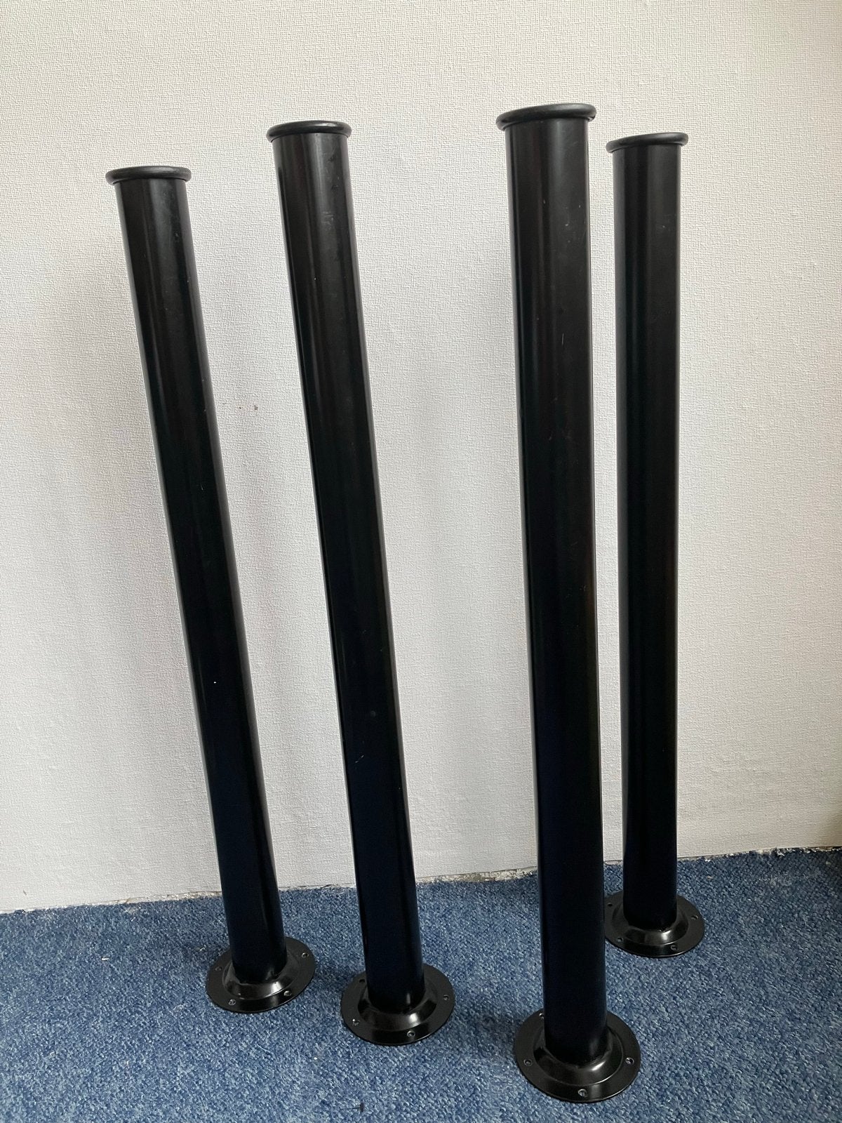 IKEA tafelpoten - Zwart, set van 4, Huis en Inrichting, Ophalen, Tafelpoot, Gebruikt, Rond
