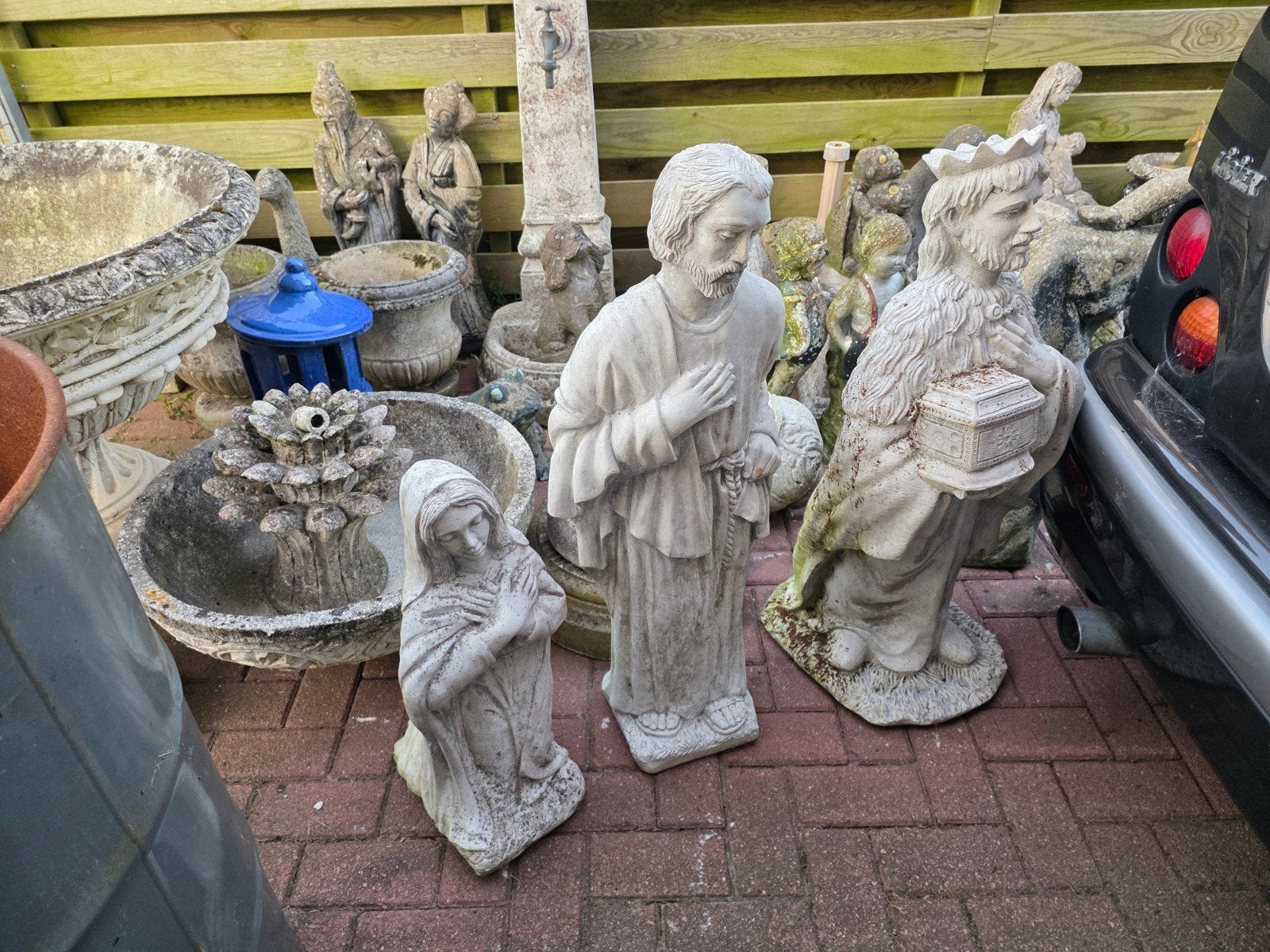 Diverse tuinbeelden en ornamenten - vanaf 10 euro, Tuin en Terras, Ophalen, Gebruikt, Beton, Dierenbeeld