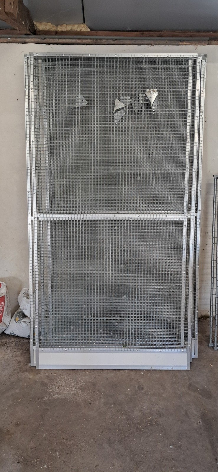 6 gaas voliere panelen  100 x 195 cm, Dieren en Toebehoren, Vogels | Hokken en Kooien, Ophalen, Aluminium, Volière