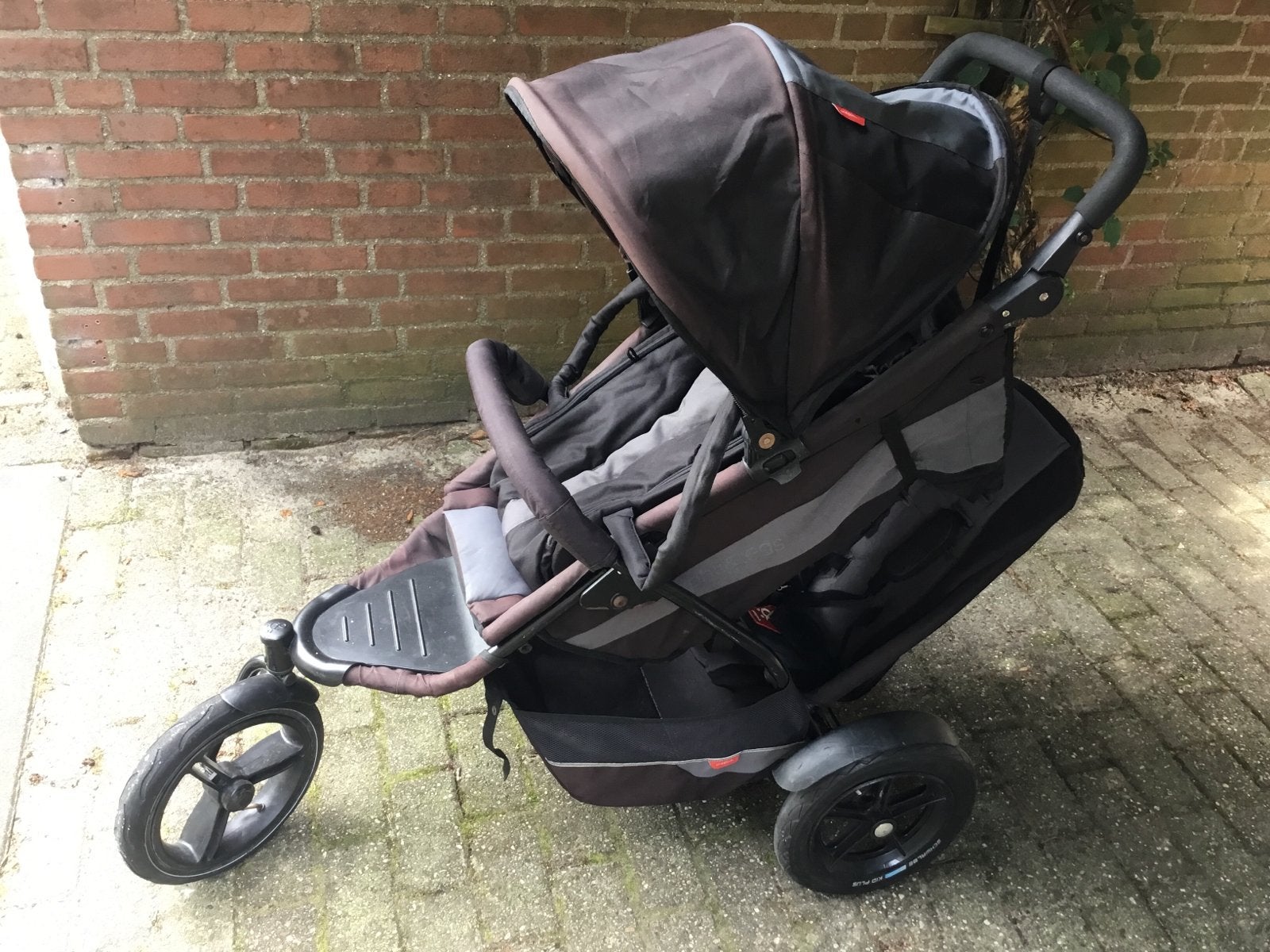 Phil & Teds Explorer Duowagen - Ideaal voor twee kinderen, Gebruikt, Duowagen, Combiwagen, Ophalen