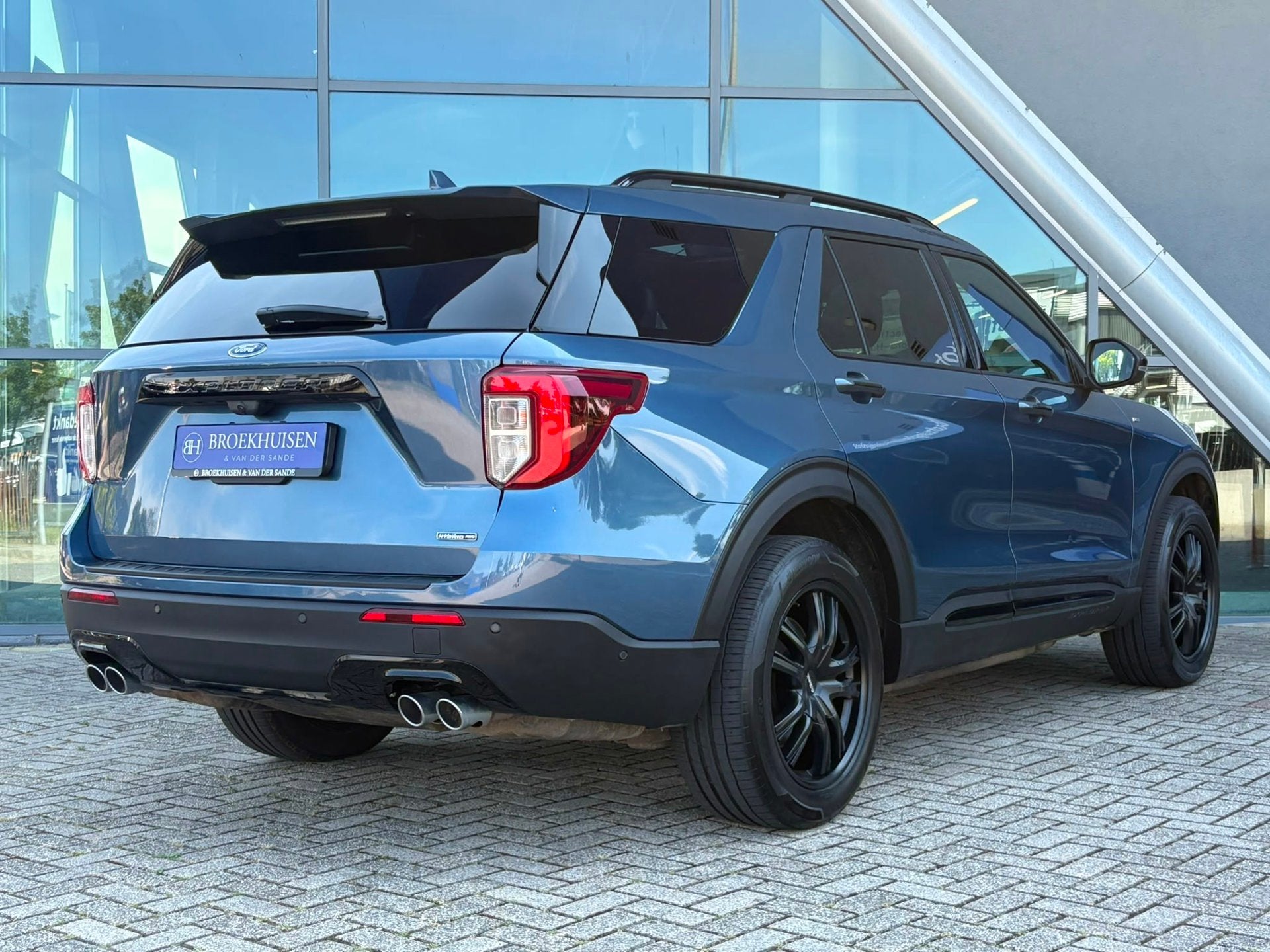Ford Explorer 3.0 V6 EcoBoost 7 Pers. PHEV ST-Line 457pk Pan, Automaat, Dealer onderhouden, Gebruikt, Zwart