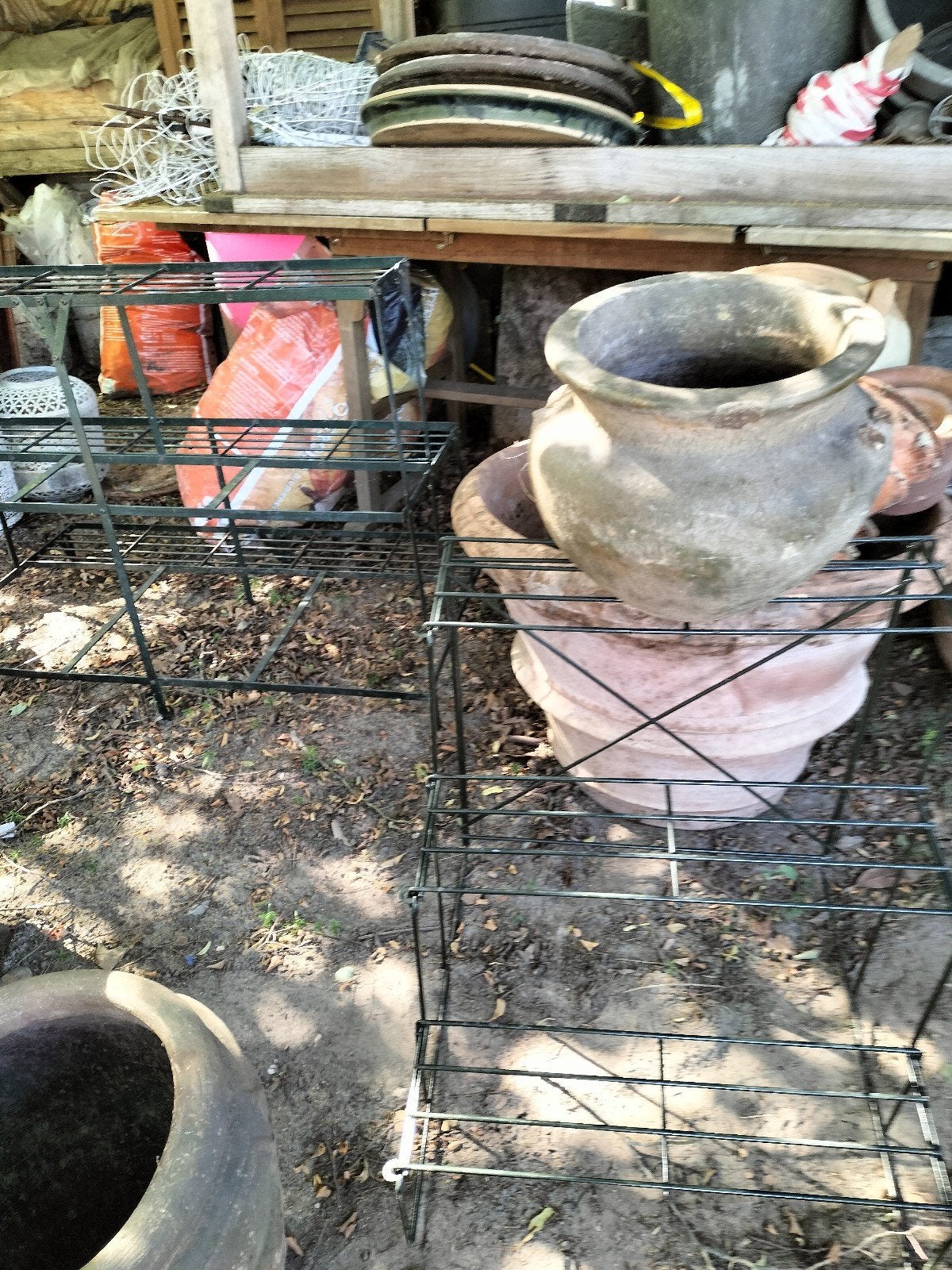 Grote oude terracotta kruik pot, Tuin en Terras, Bloempotten, Gebruikt, Balkon, Tuin, Minder dan 40 cm, Rond, Ophalen