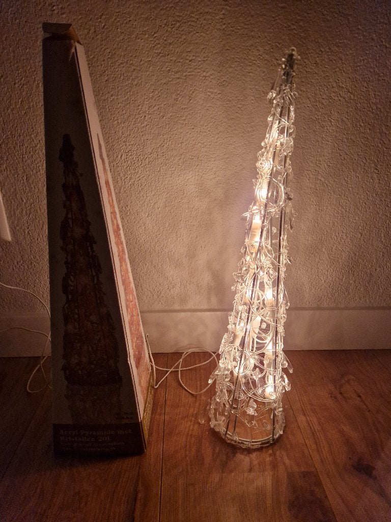 Kerst Acryl piramide, Ophalen of Verzenden, Nieuw