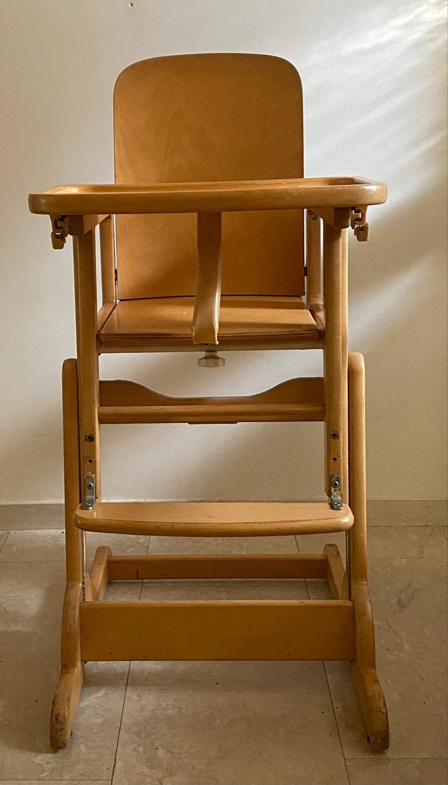 Houten meegroeistoel van Baby-Sitz, Kinderen en Baby's, Kinderstoelen, Ophalen, Gebruikt, Meegroeistoel, Aanschuifbaar