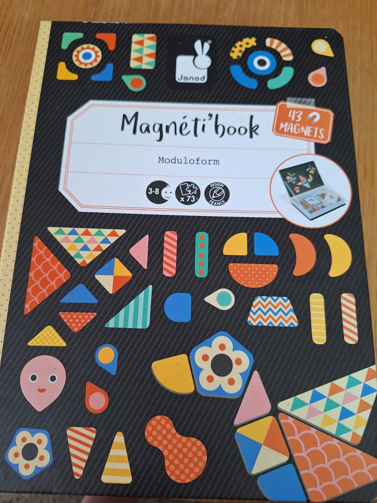 Janod Magneti'book Moduloform - Magnetisch Vormenbord, Ophalen of Verzenden, Zo goed als nieuw, Puzzelen