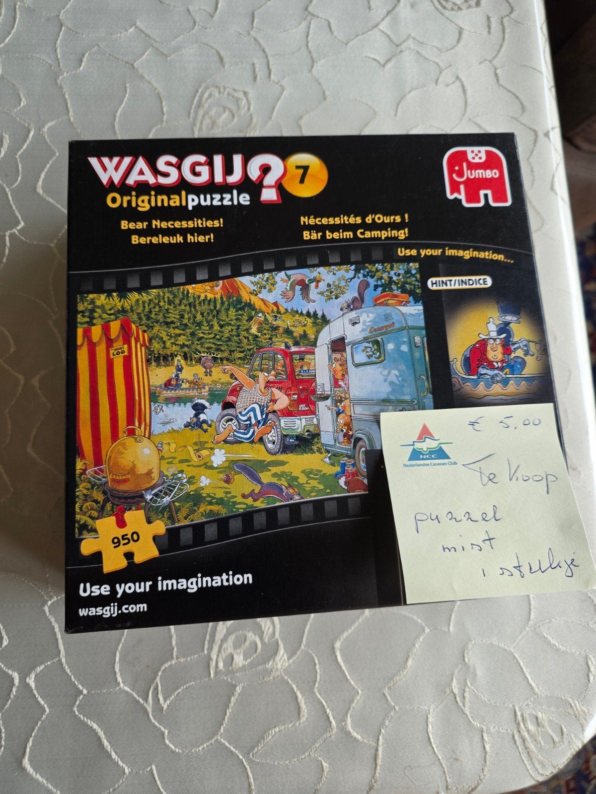 Wasgij Puzzels in Metalen Doos - 2 Puzzels, Ophalen of Verzenden, 500 t/m 1500 stukjes, Gebruikt, Legpuzzel