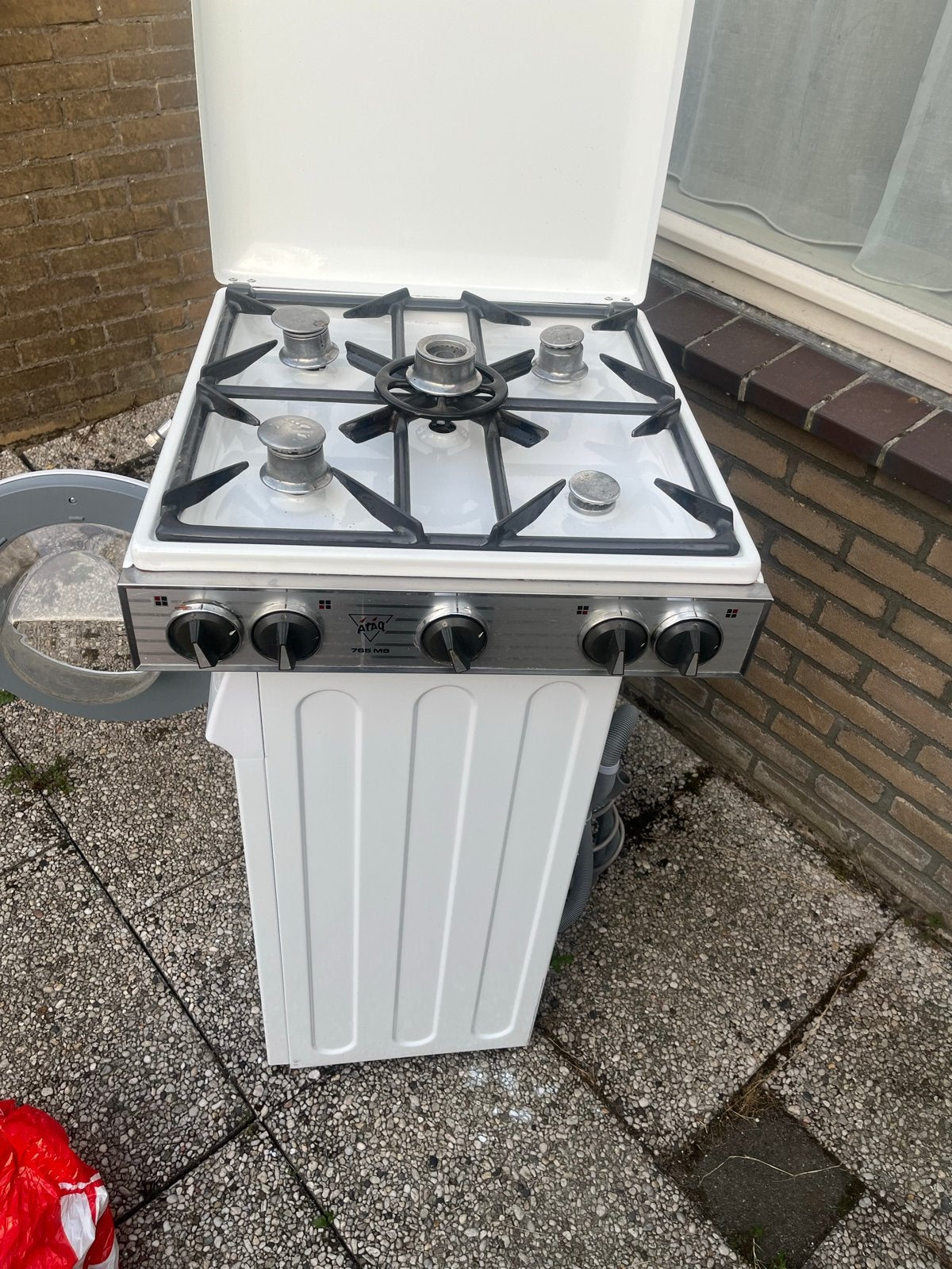 ATAG 700 MR gasfornuis met 4 kookzones, Witgoed en Apparatuur, Gebruikt, Gas, 85 tot 90 cm, 4 kookzones