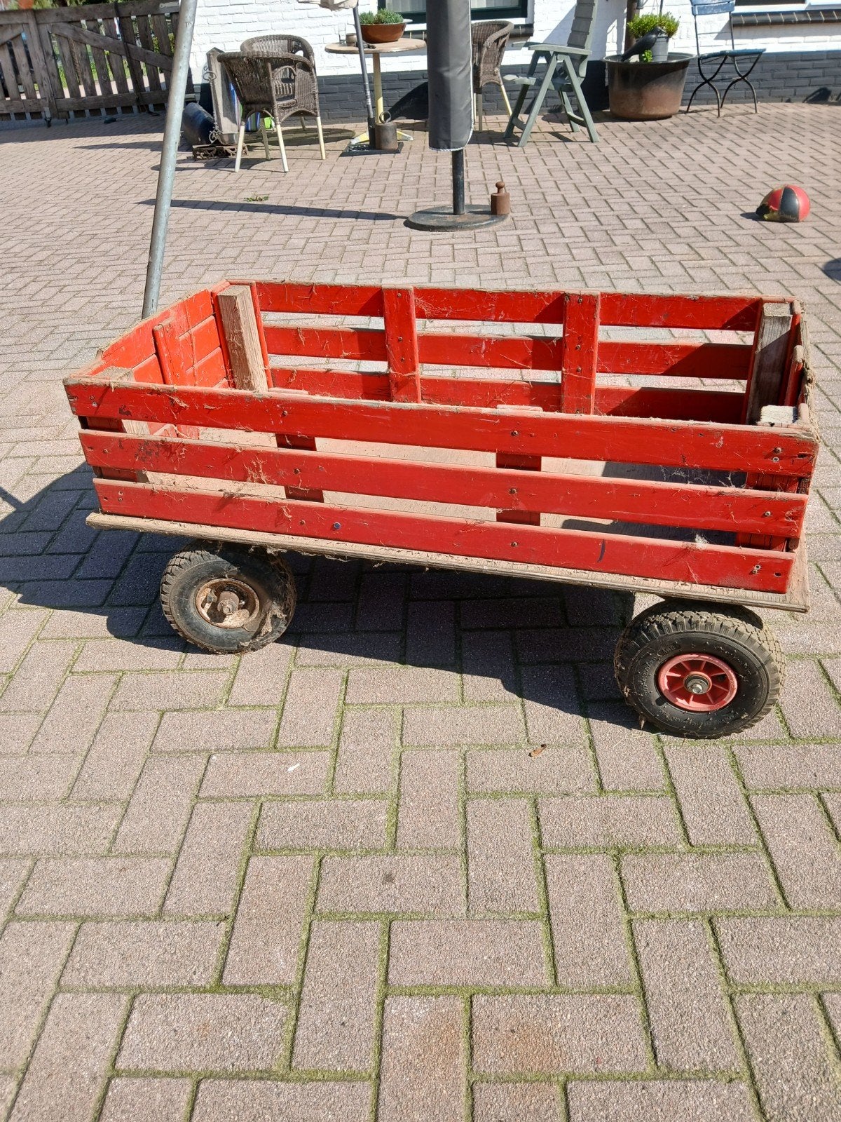 bolderkar, Ophalen, Gebruikt