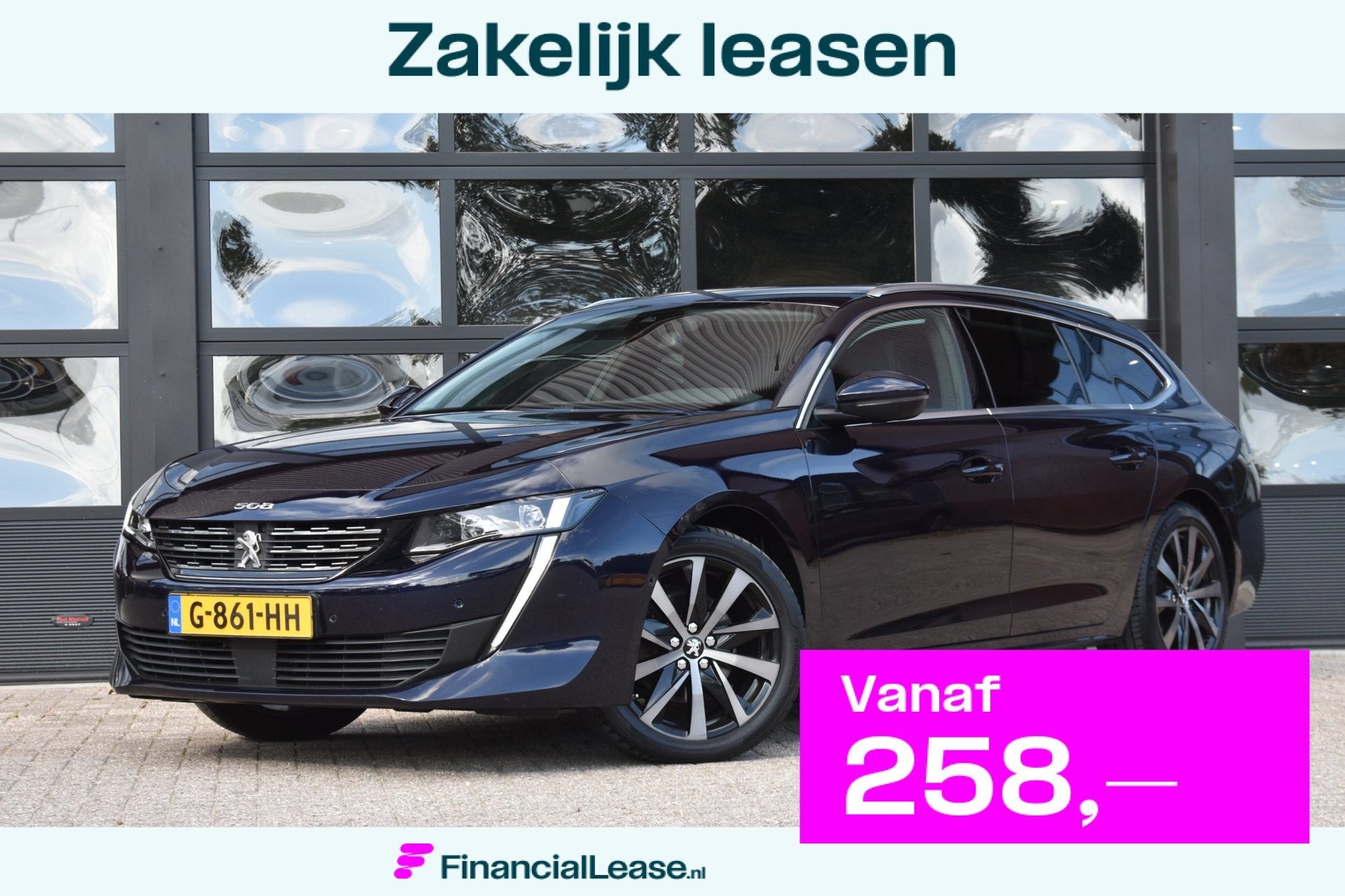 Peugeot 508 SW 1.6 PureTech Blue Lease Allure '19 LED Clima, 745 kg, Gebruikt, 4 cilinders, 181 pk