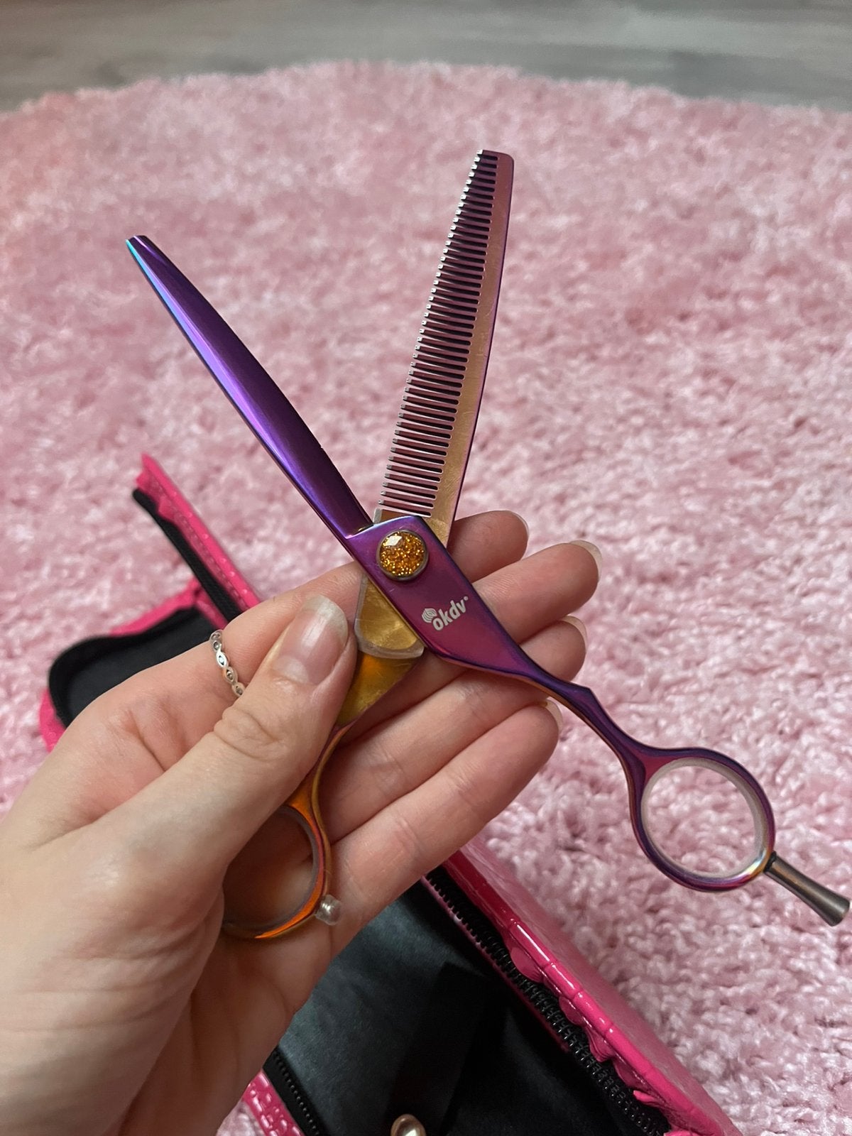 OKDV effileerschaar 7,5, Ophalen, Zo goed als nieuw