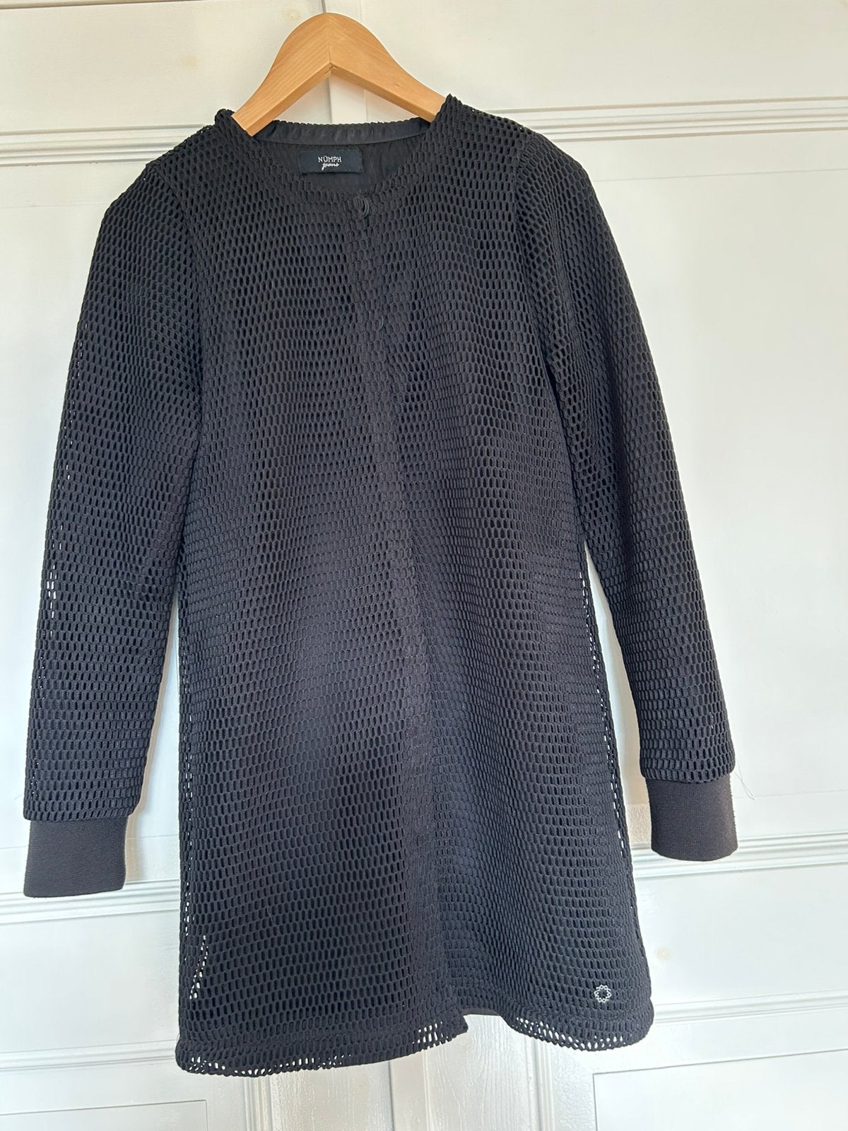 Numph zwart lang vest maat 38 gaatjesstof mesh, Ophalen of Verzenden, Zo goed als nieuw, Maat 38/40 (M), Zwart