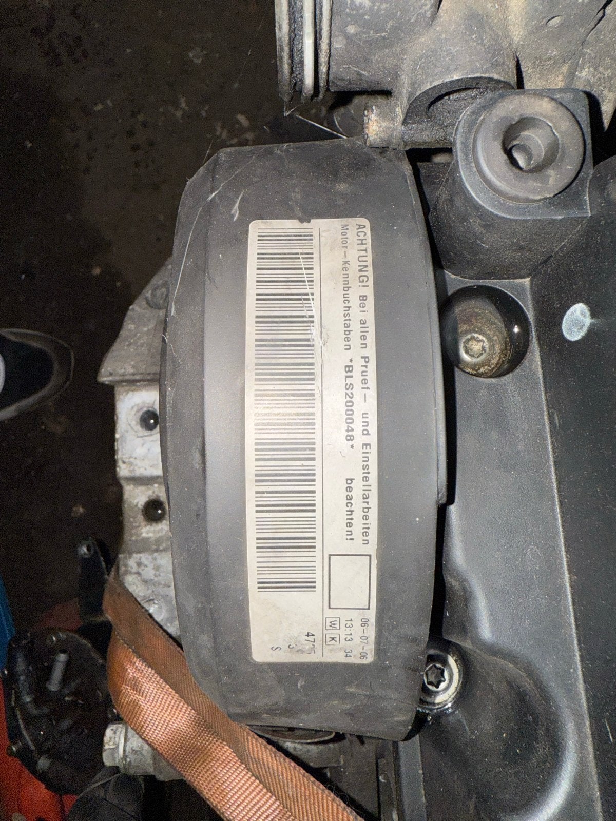 Moterblok 1.9 TDI met motorcode BLS200048, Auto-onderdelen, Ophalen, Gebruikt, Volkswagen