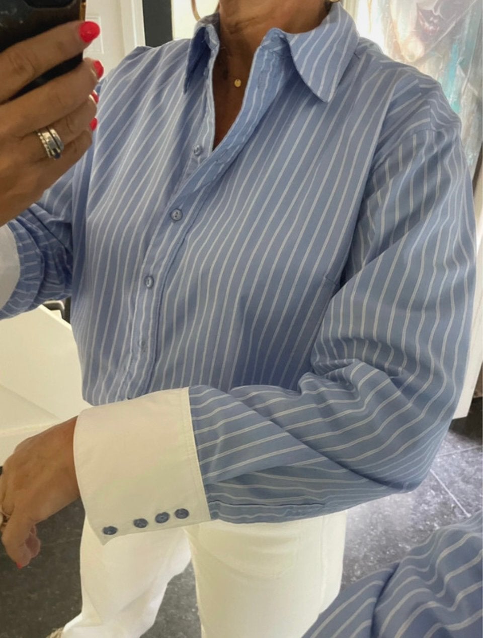 Co’couture, NIEUWE, super mooie (cropped) blouse, S/M, Ophalen of Verzenden, Nieuw, Maat 38/40 (M), Blauw